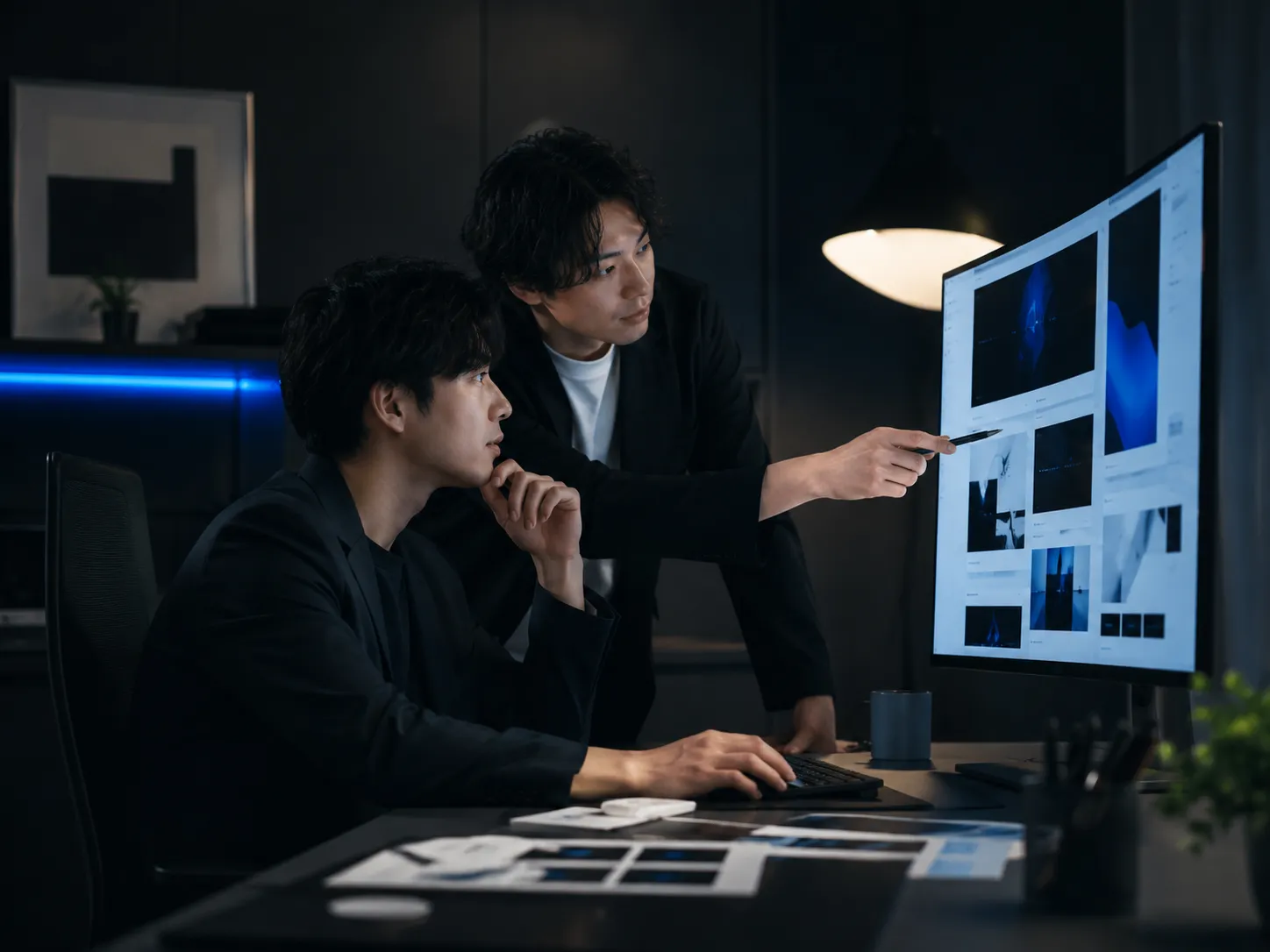 撮影現場の様子